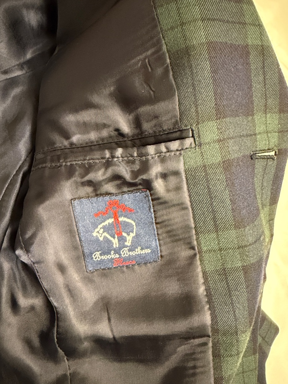 Brooks Brothers Boys Classic Navy Blue/Green Blazer with Gold Buttons, Size 8. - Picture 12 of 17